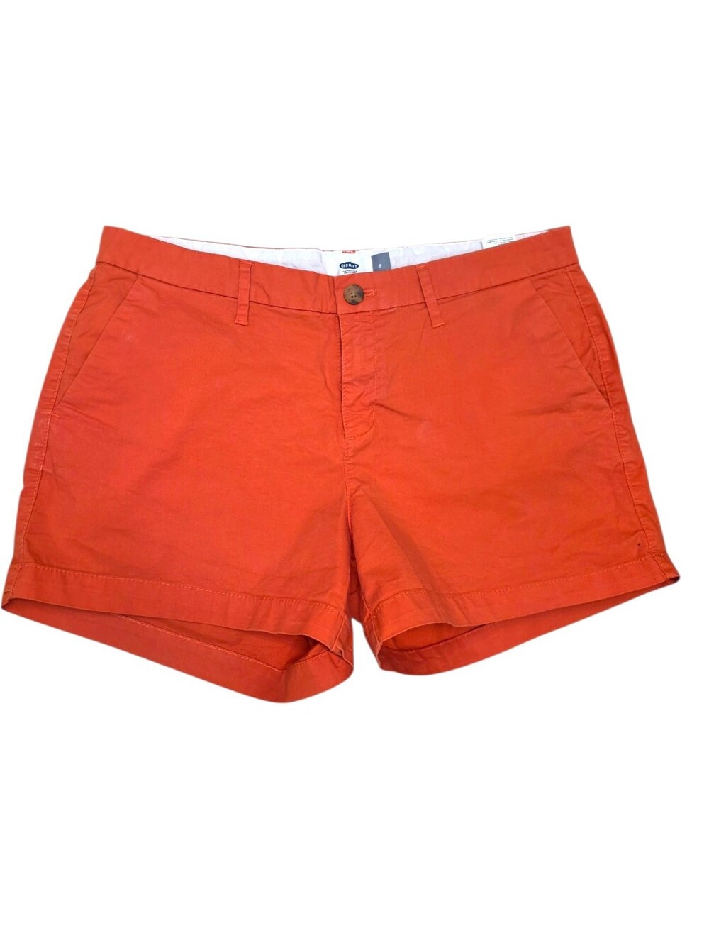 Old Navy Women's Orange Chino Shorts Size 8